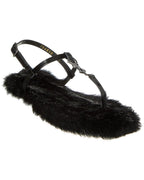 Saint Laurent Cassandra Leather Sandal Black