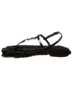 Saint Laurent Cassandra Leather Sandal