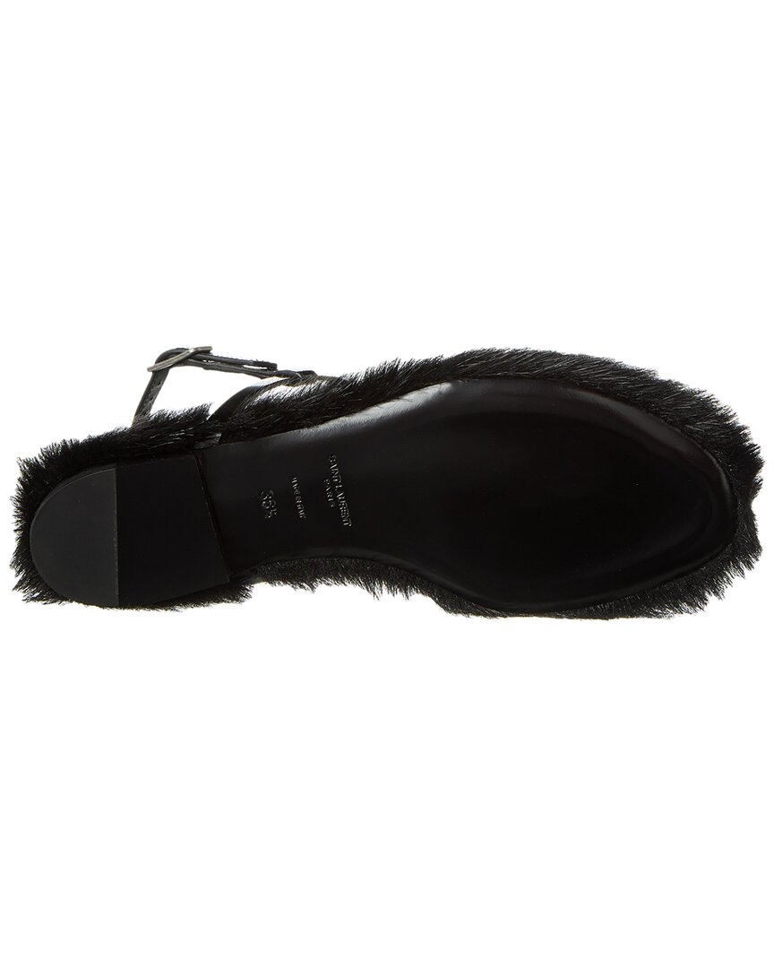 Saint Laurent Cassandra Leather Sandal