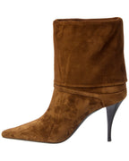 Saint Laurent Vicky 90 Suede Bootie