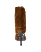 Saint Laurent Vicky 90 Suede Bootie