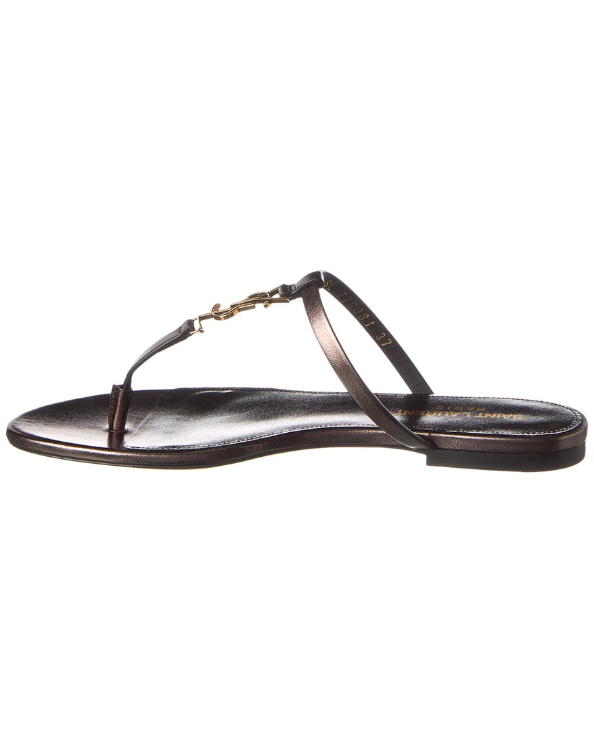 Saint Laurent Cassandra Leather Sandal