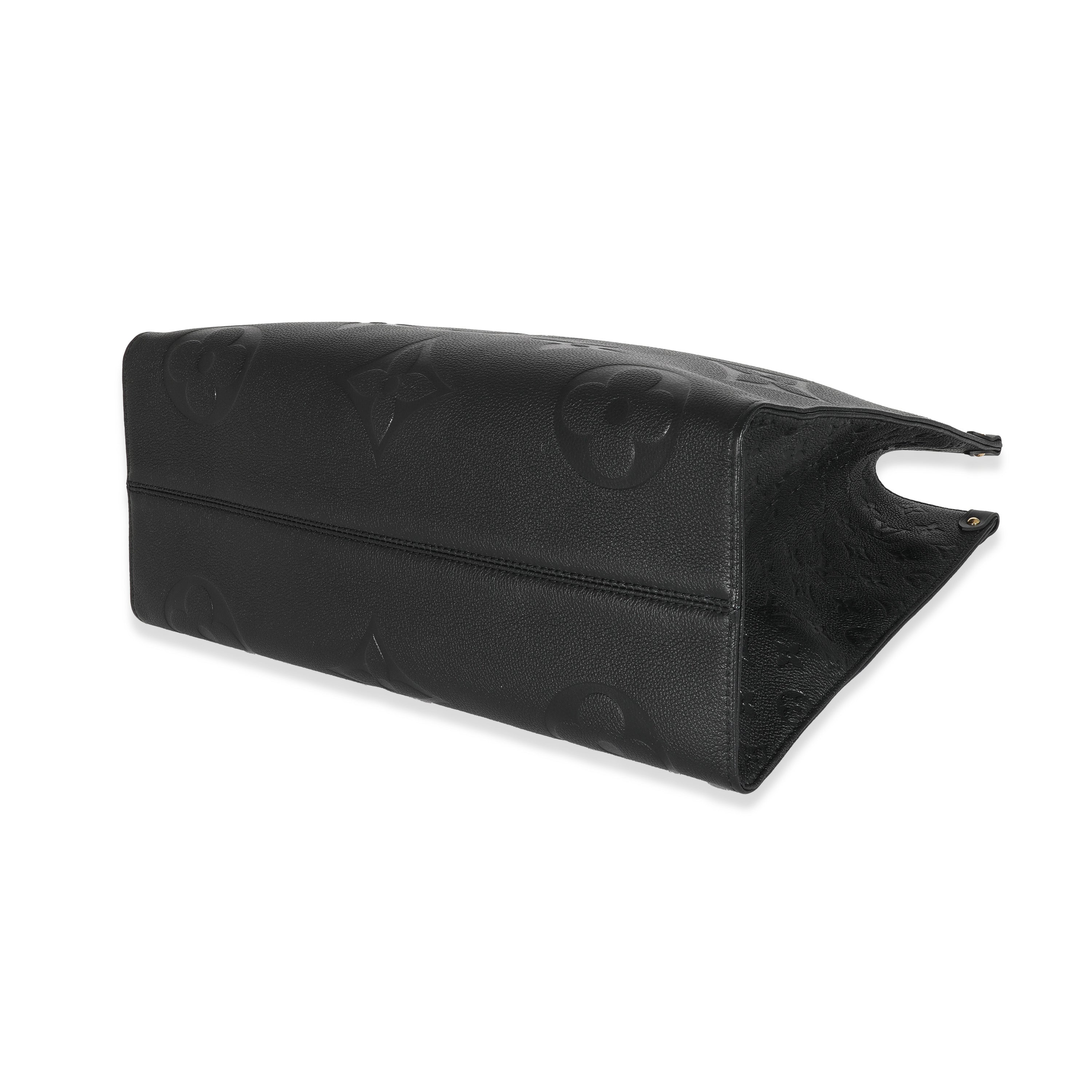 Louis Vuitton Louis Vuitton Black Empreinte Monogram Giant OnTheGo GM