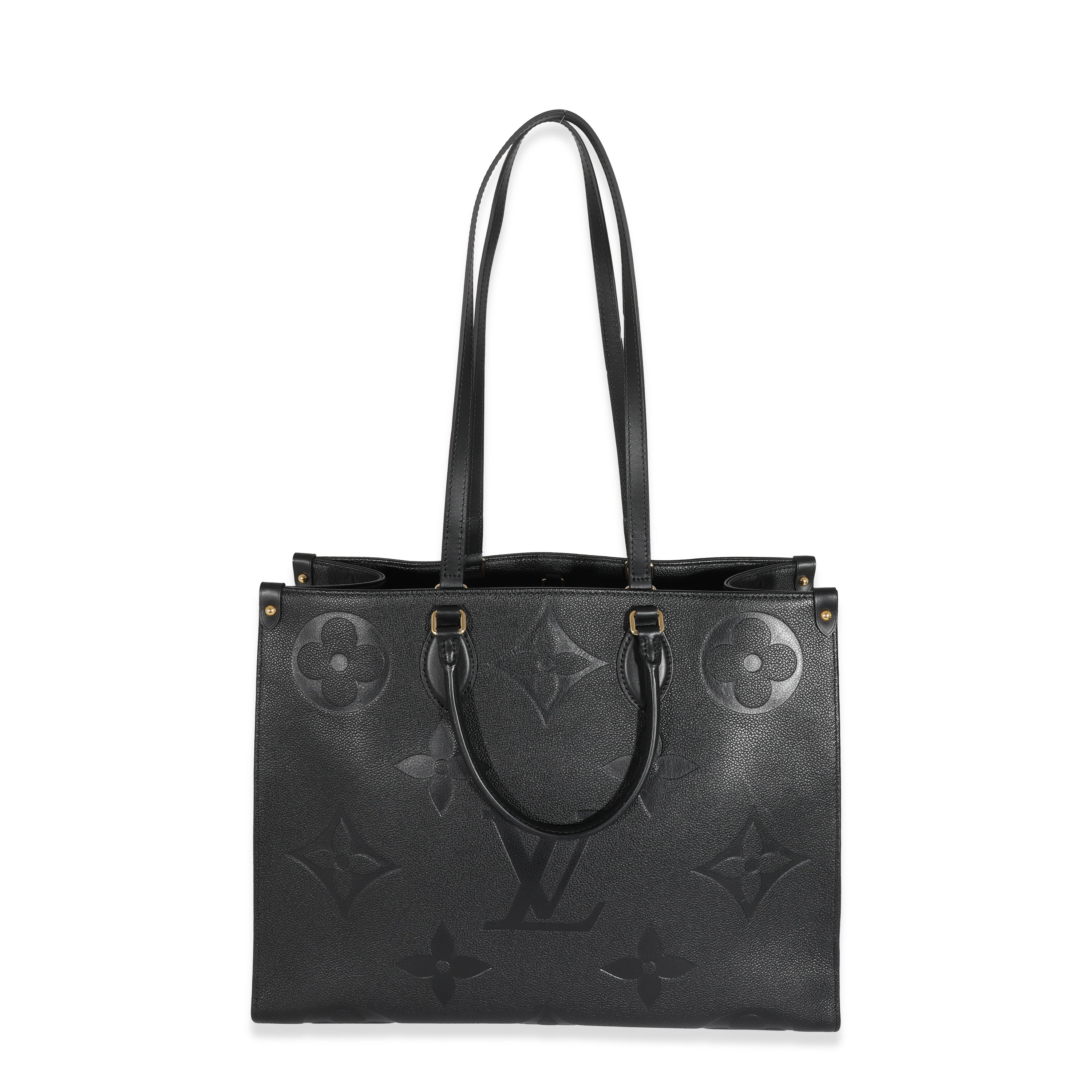 Louis Vuitton Louis Vuitton Black Empreinte Monogram Giant OnTheGo GM