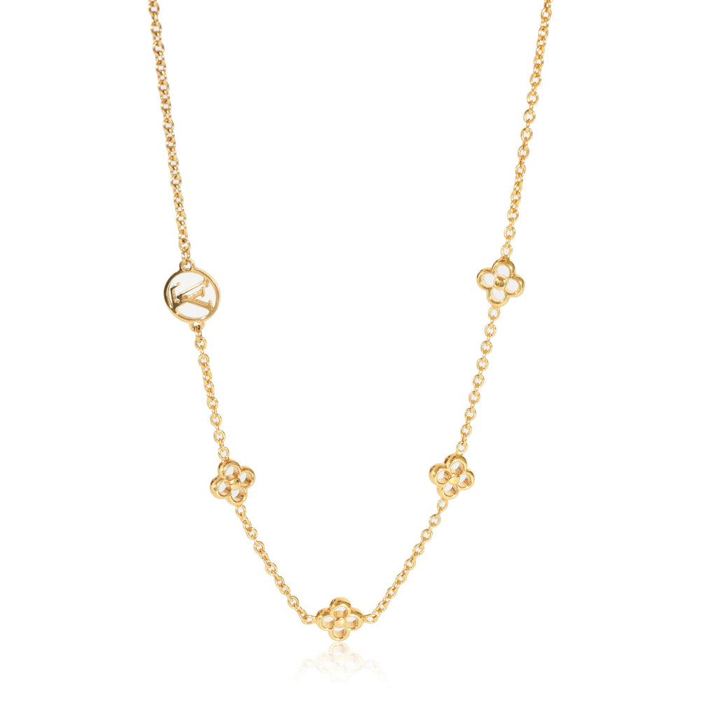 Louis Vuitton Louis Vuitton Flower Station Gold Tone Necklace