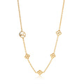 Louis Vuitton Louis Vuitton Flower Station Gold Tone Necklace
