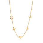 Louis Vuitton Louis Vuitton Flower Station Gold Tone Necklace