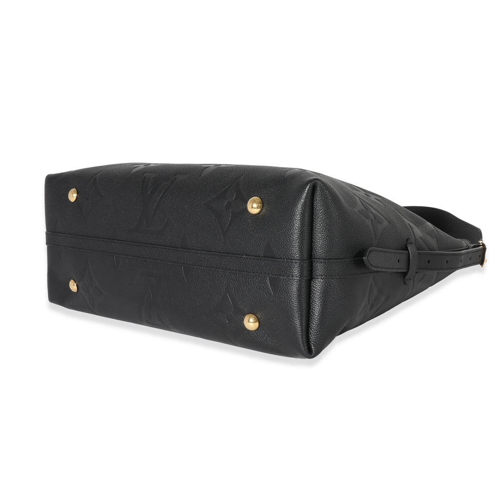 Louis Vuitton Louis Vuitton Black Empreinte Monogram CarryAll MM