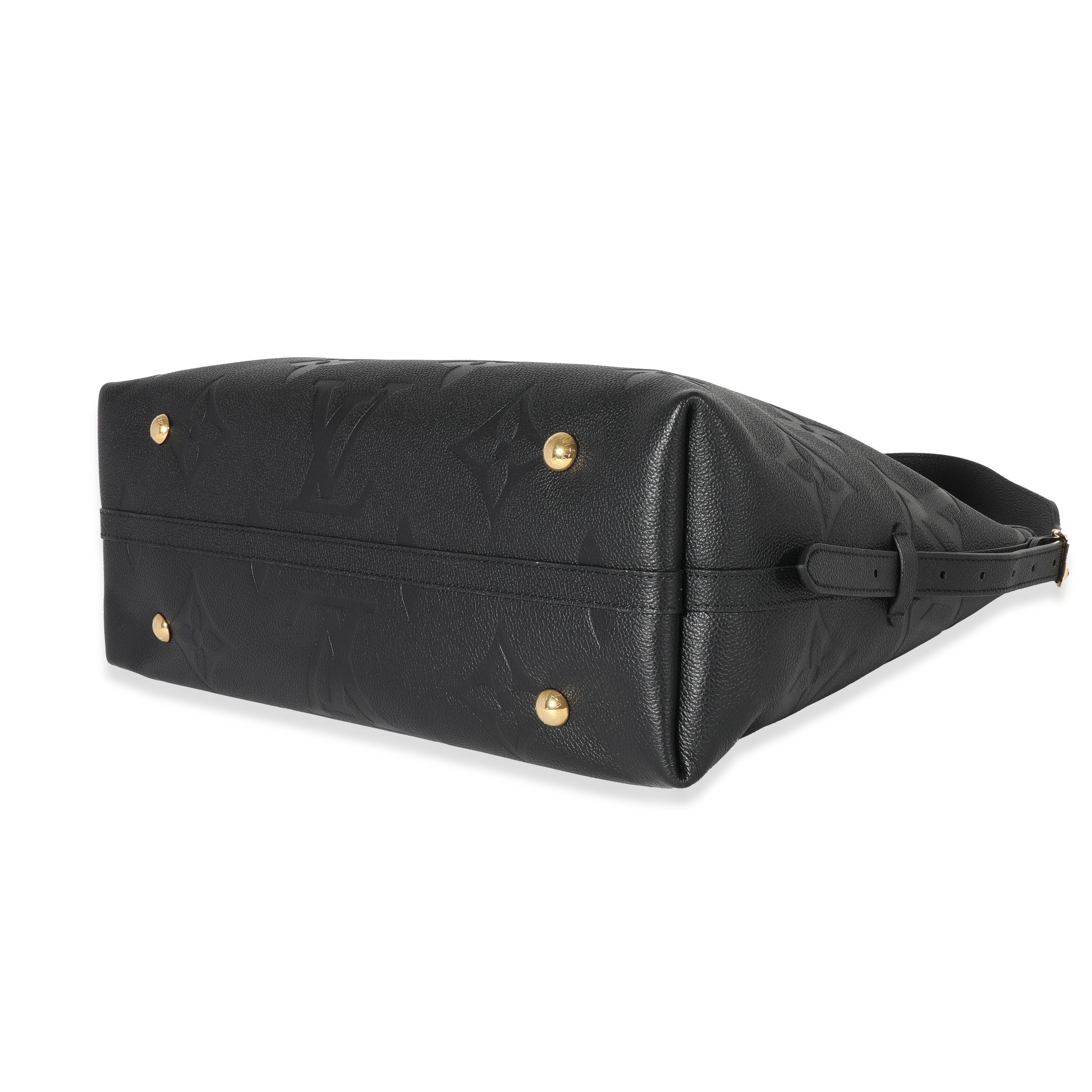 Louis Vuitton Louis Vuitton Black Empreinte Monogram CarryAll MM