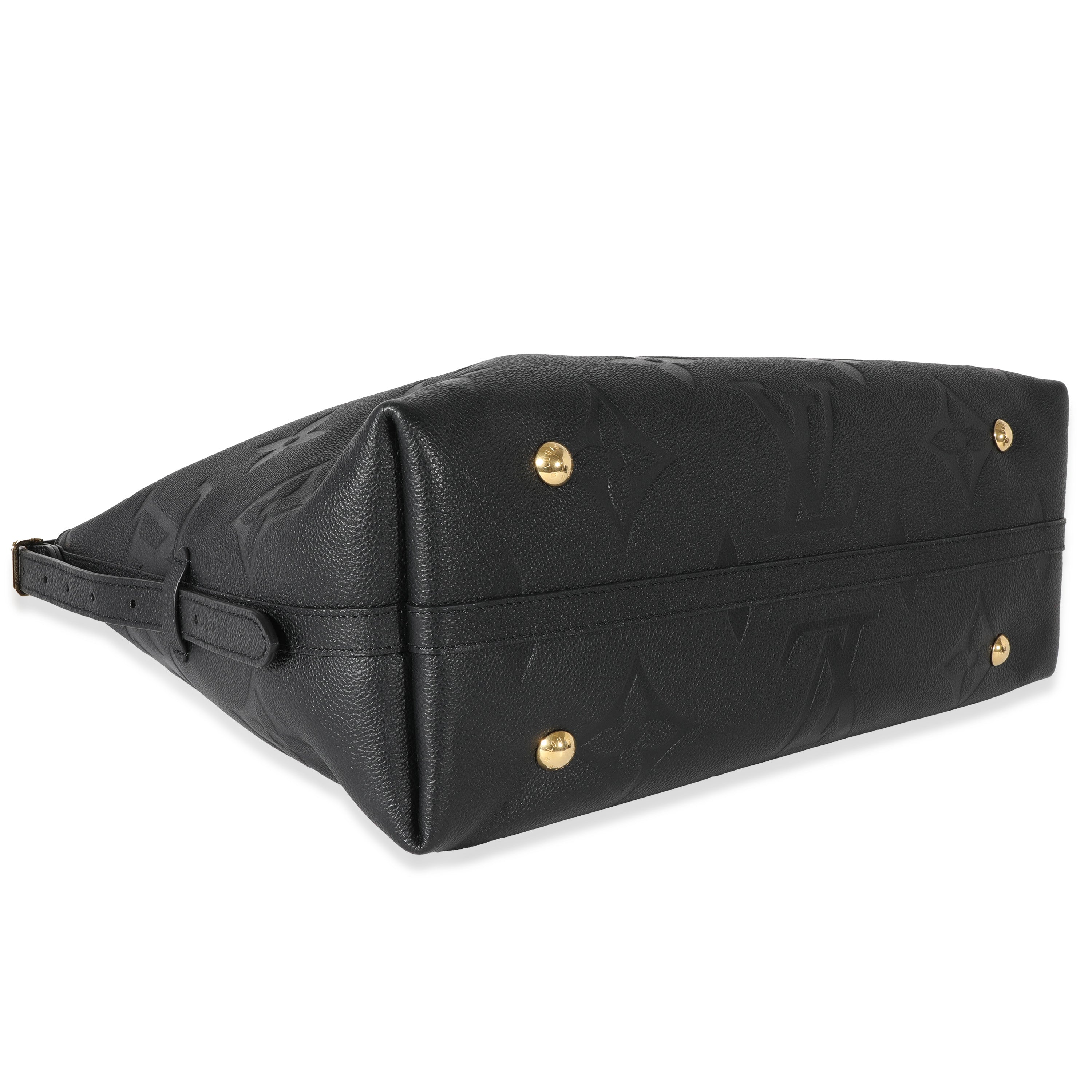 Louis Vuitton Louis Vuitton Black Empreinte Monogram CarryAll MM