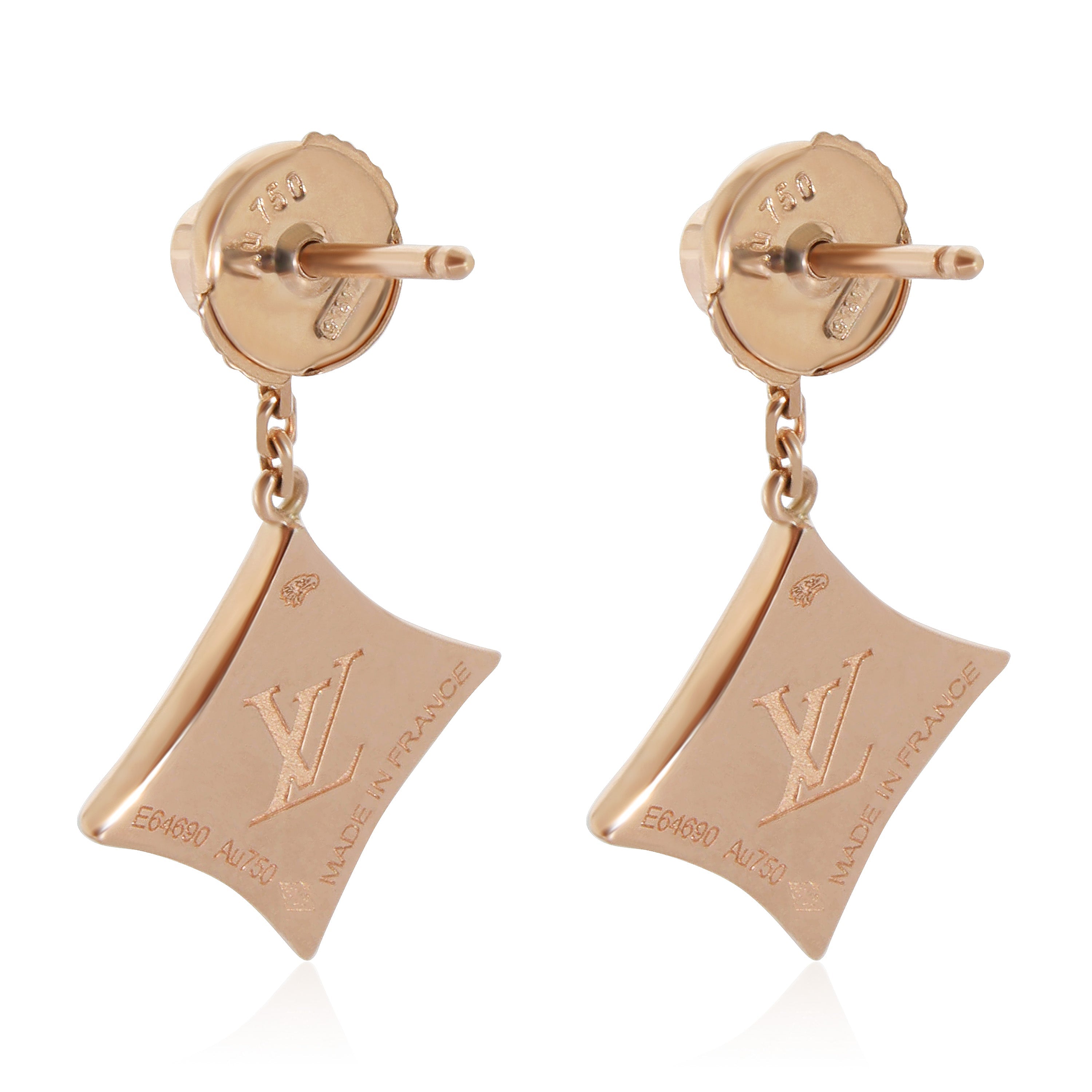 Louis Vuitton Louis Vuitton Color Blossom BB Star Earrings in 18K  Rose Gold 0.08 CTW