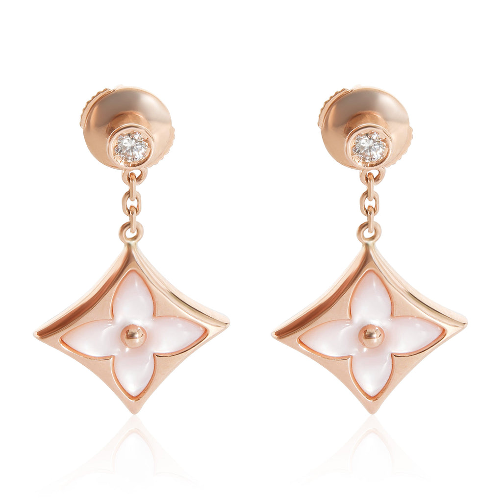 Louis Vuitton Louis Vuitton Color Blossom BB Star Earrings in 18K  Rose Gold 0.08 CTW