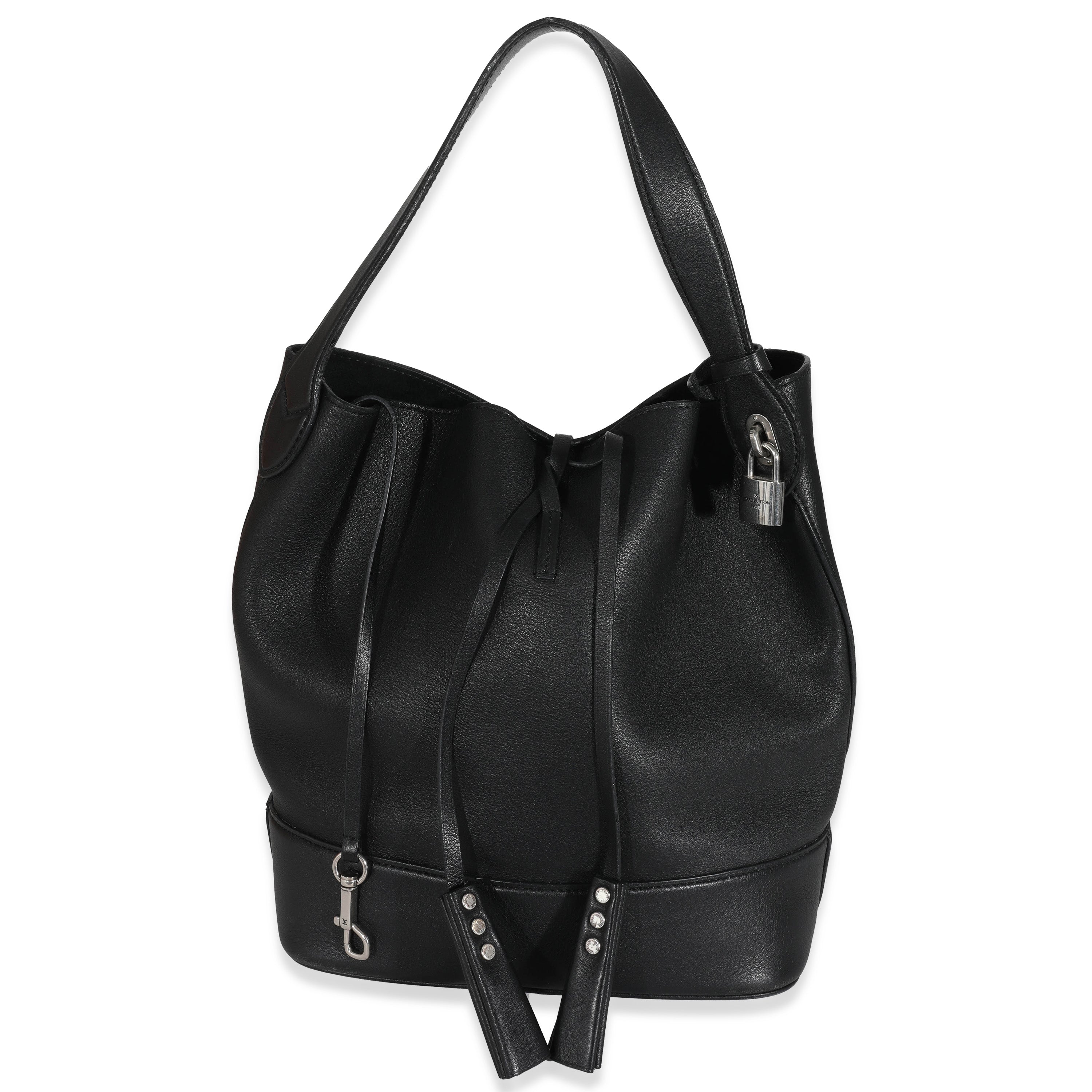 Louis Vuitton Louis Vuitton Black Leather NN14 Cuir Nuance GM