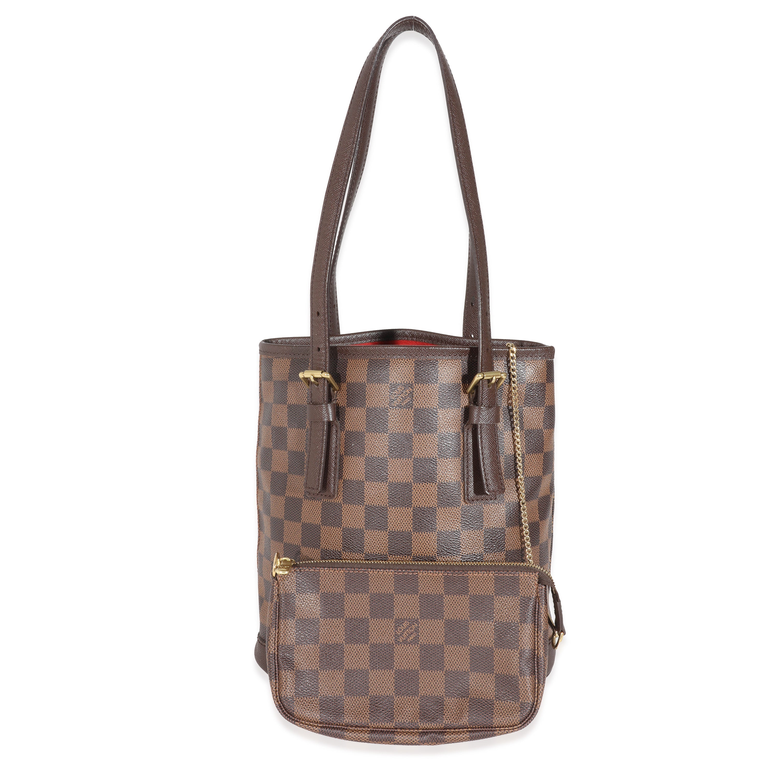 Louis Vuitton Louis Vuitton Damier Ebene Canvas Marais Bucket 23