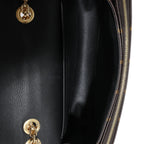 Louis Vuitton Louis Vuitton Black Leather Monogram Canvas Marceau Bag