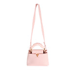 Louis Vuitton Louis Vuitton Bubble Gum Pink Taurillon Scrunchie Capucines BB