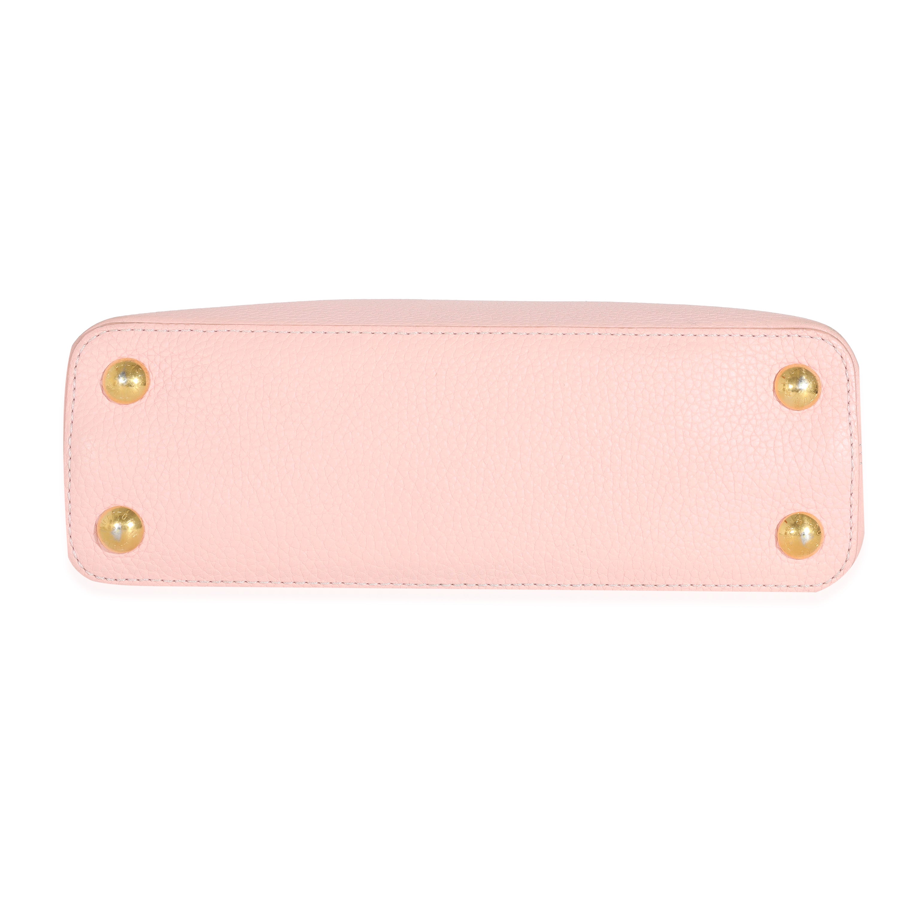 Louis Vuitton Louis Vuitton Bubble Gum Pink Taurillon Scrunchie Capucines BB