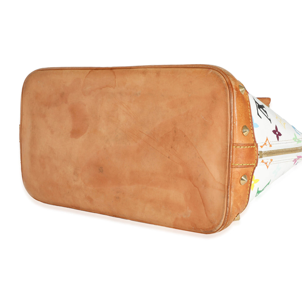 Louis Vuitton Louis Vuitton x Takashi Murakami White Monogram Multicolore Canvas Alma PM