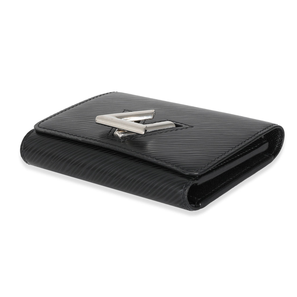 Louis Vuitton Louis Vuitton Black Epi Twist Compact Wallet