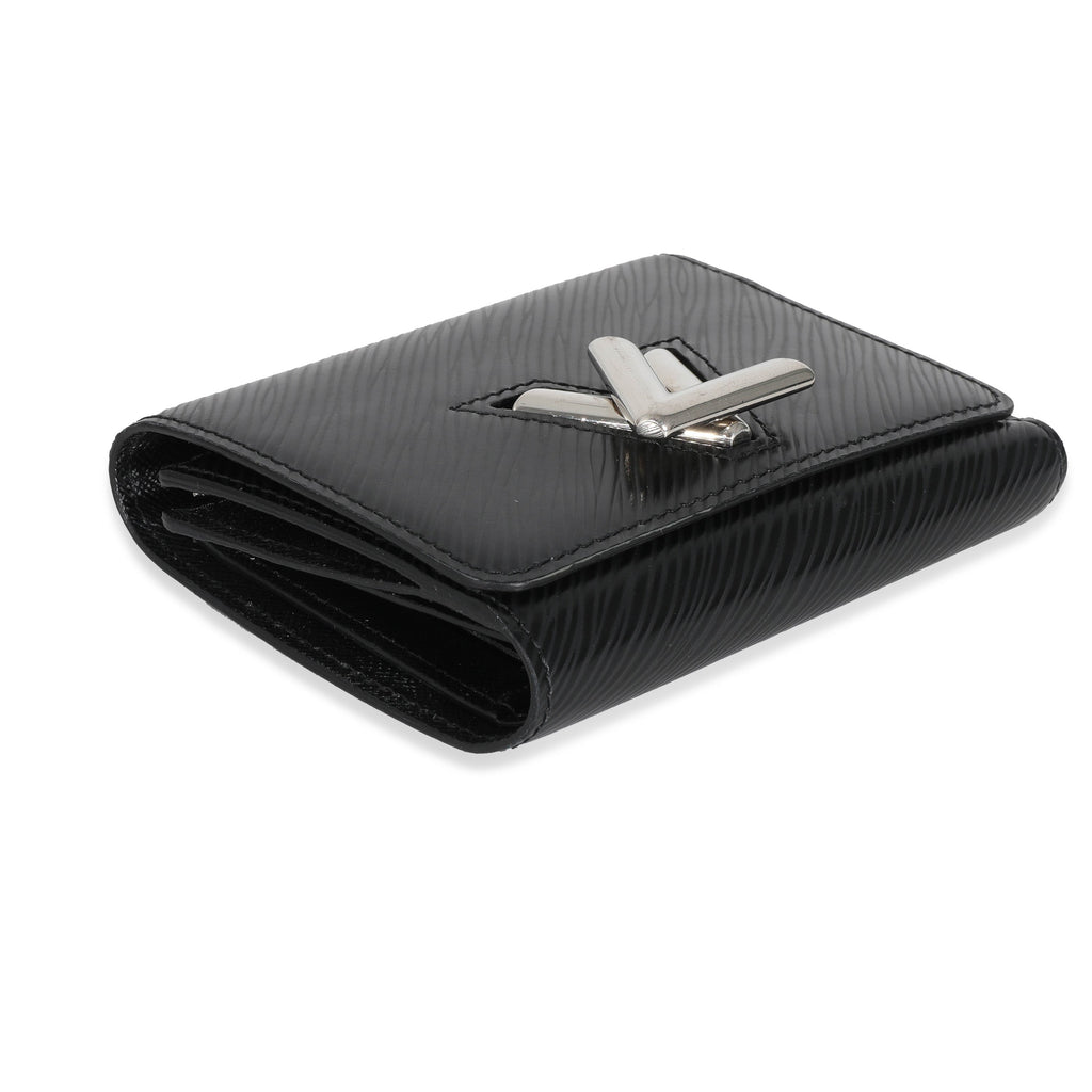 Louis Vuitton Louis Vuitton Black Epi Twist Compact Wallet