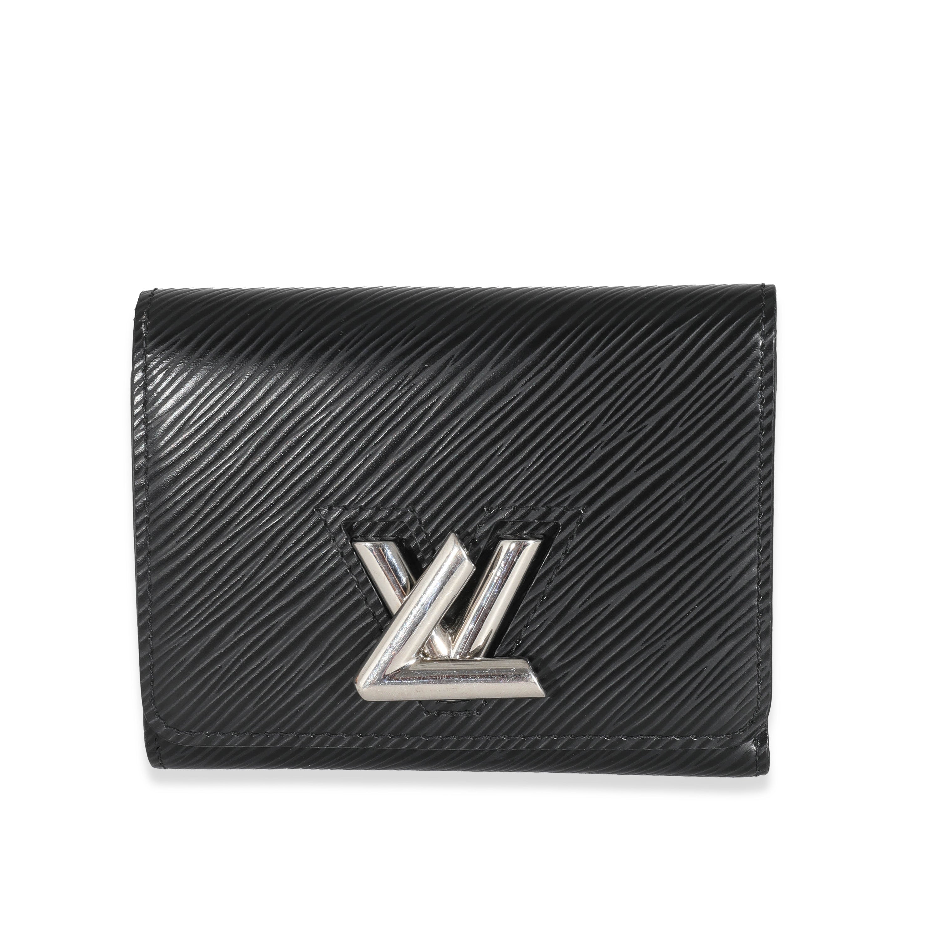 Louis Vuitton Louis Vuitton Black Epi Twist Compact Wallet