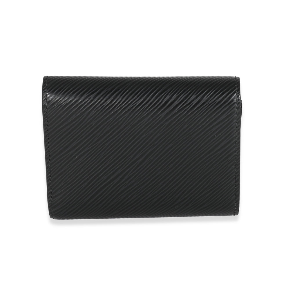 Louis Vuitton Louis Vuitton Black Epi Twist Compact Wallet