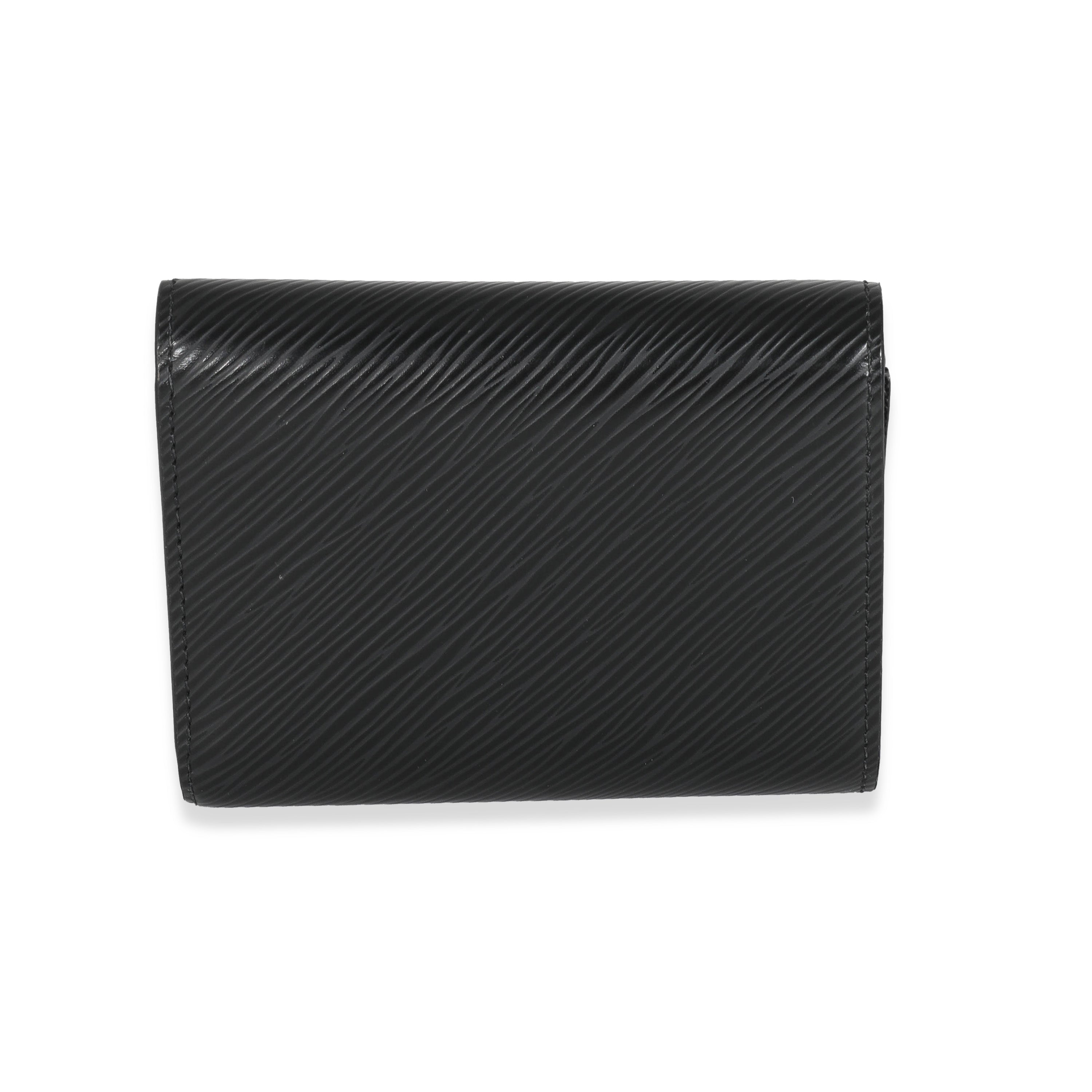 Louis Vuitton Louis Vuitton Black Epi Twist Compact Wallet
