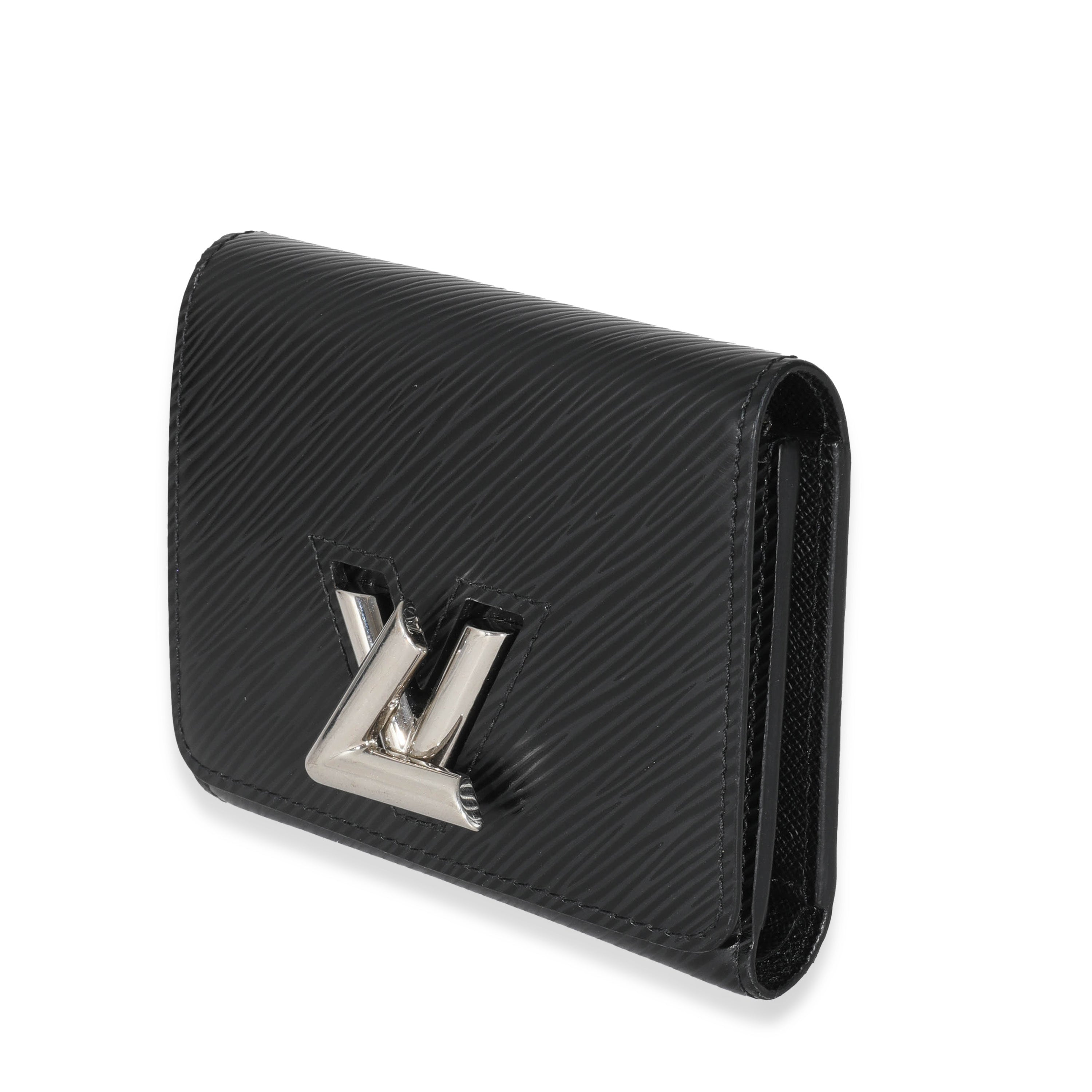 Louis Vuitton Louis Vuitton Black Epi Twist Compact Wallet