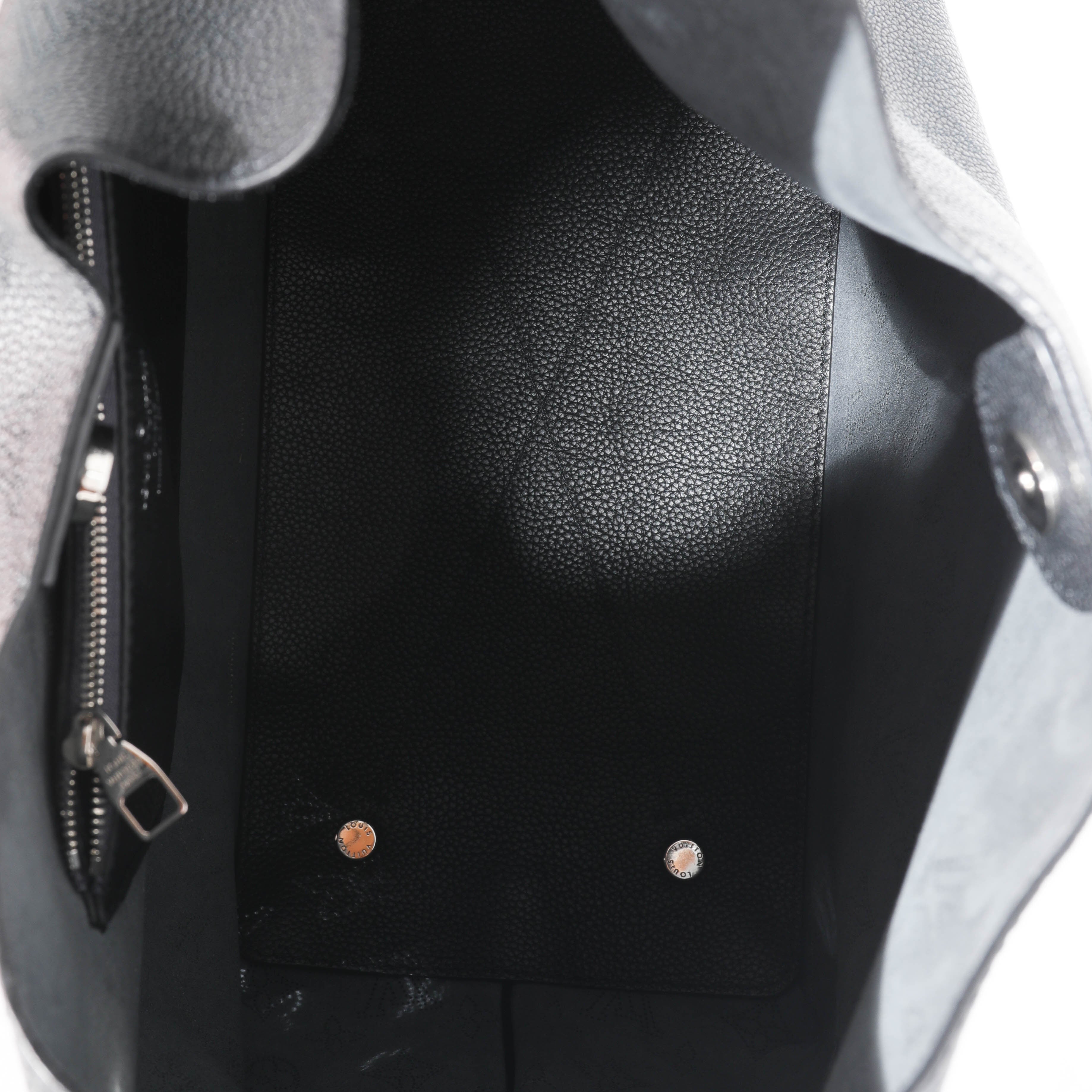 Louis Vuitton Louis Vuitton Black Mahina Carmel Hobo