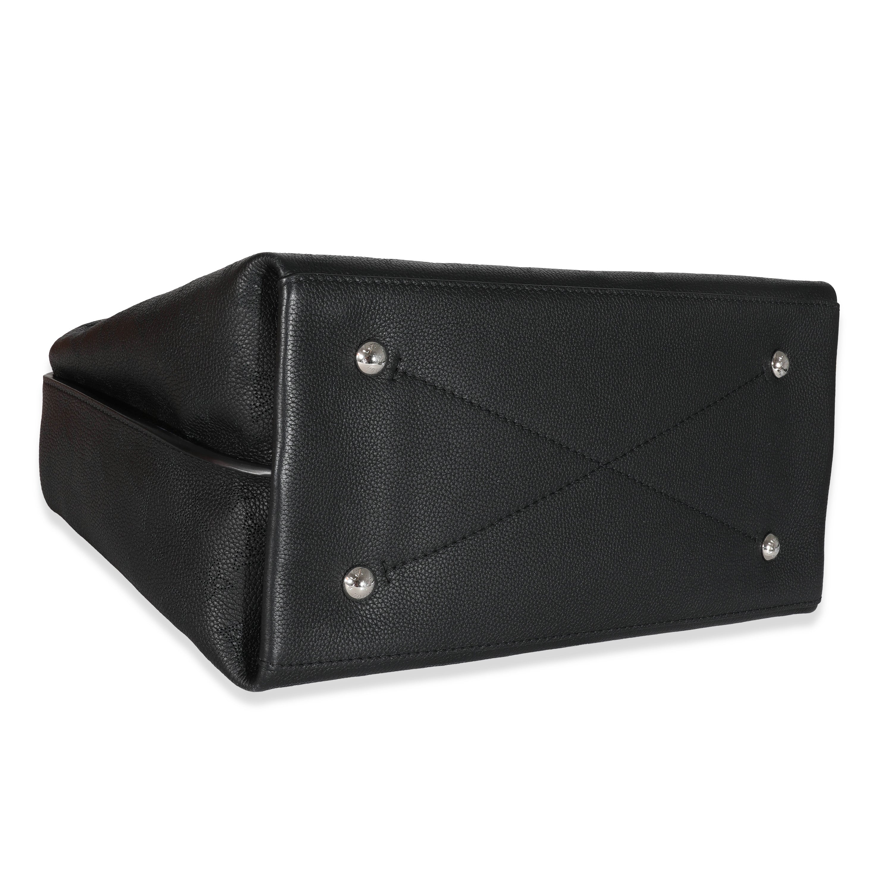 Louis Vuitton Louis Vuitton Black Mahina Carmel Hobo