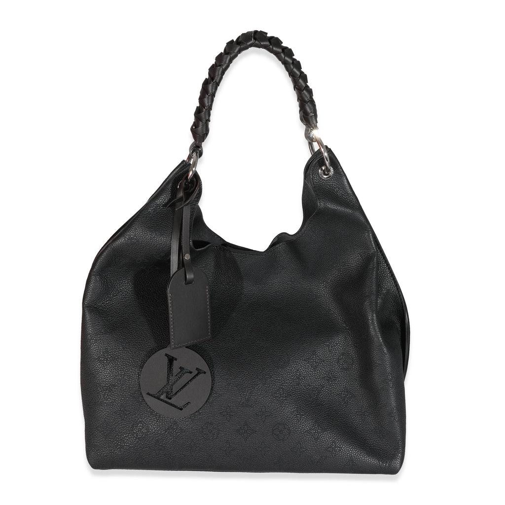Louis Vuitton Louis Vuitton Black Mahina Carmel Hobo