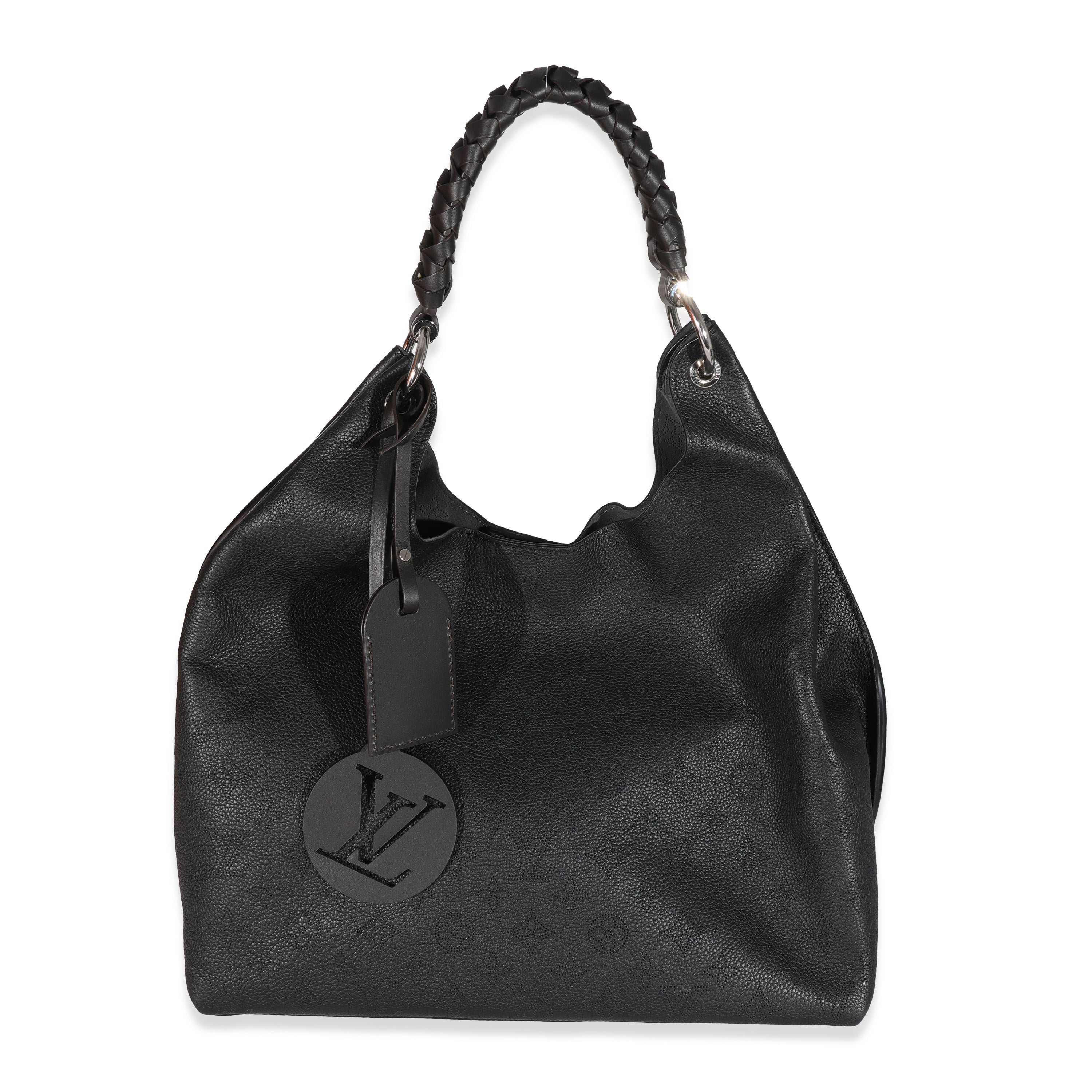 Louis Vuitton Louis Vuitton Black Mahina Carmel Hobo