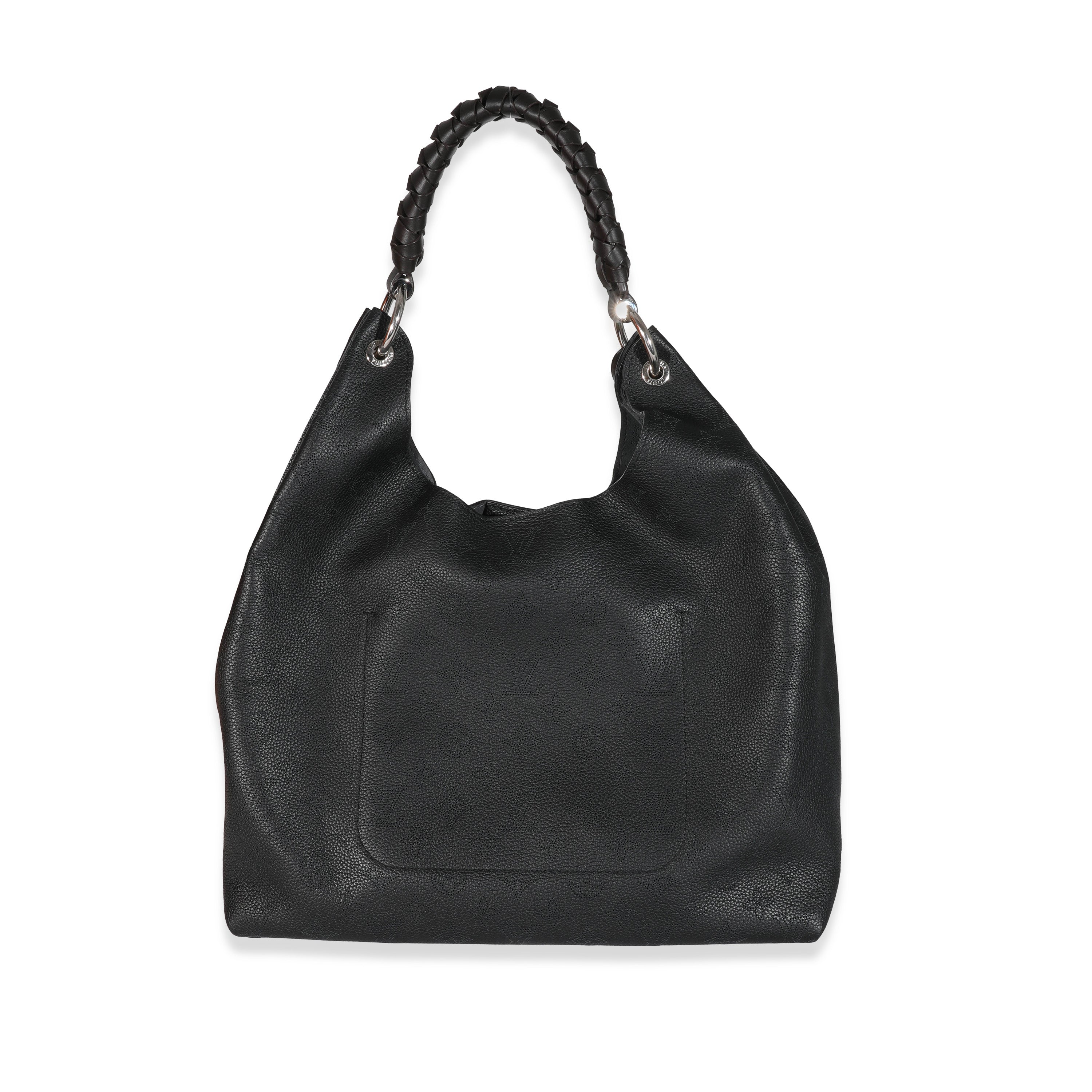 Louis Vuitton Louis Vuitton Black Mahina Carmel Hobo