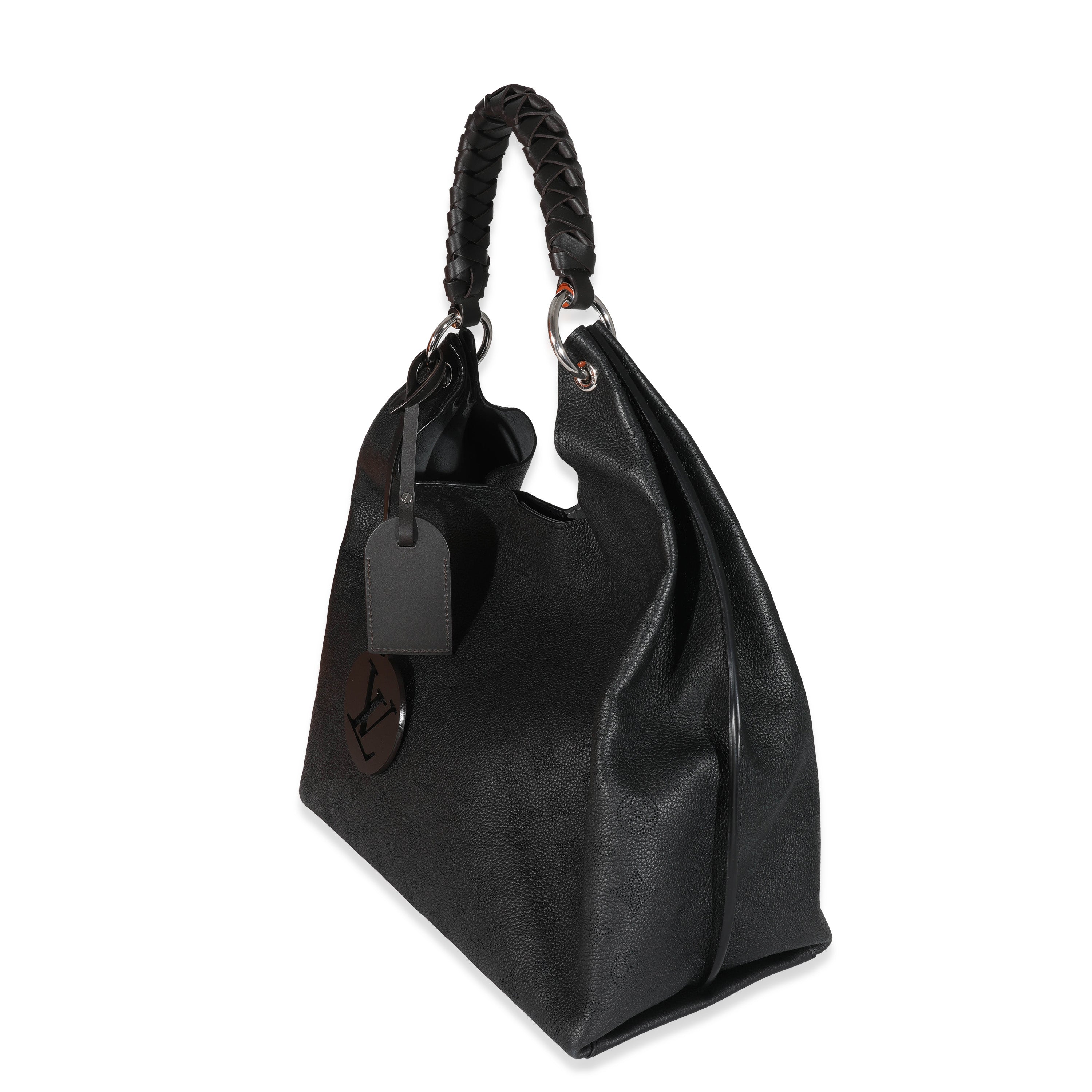 Louis Vuitton Louis Vuitton Black Mahina Carmel Hobo