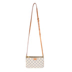 Louis Vuitton Louis Vuitton Damier Azur Canvas Double Zip Pochette