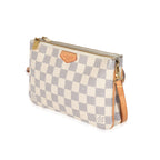 Louis Vuitton Louis Vuitton Damier Azur Canvas Double Zip Pochette