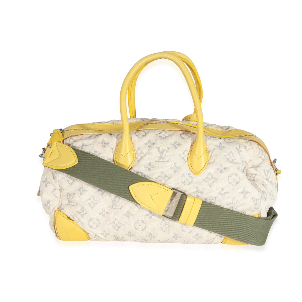 Louis Vuitton Louis Vuitton Jaune Monogram Denim Round Speedy Bag
