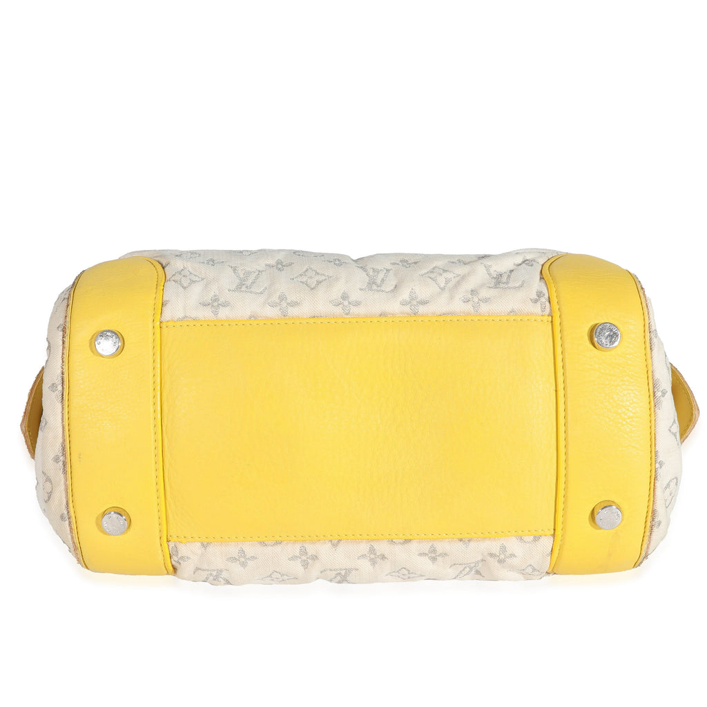 Louis Vuitton Louis Vuitton Jaune Monogram Denim Round Speedy Bag