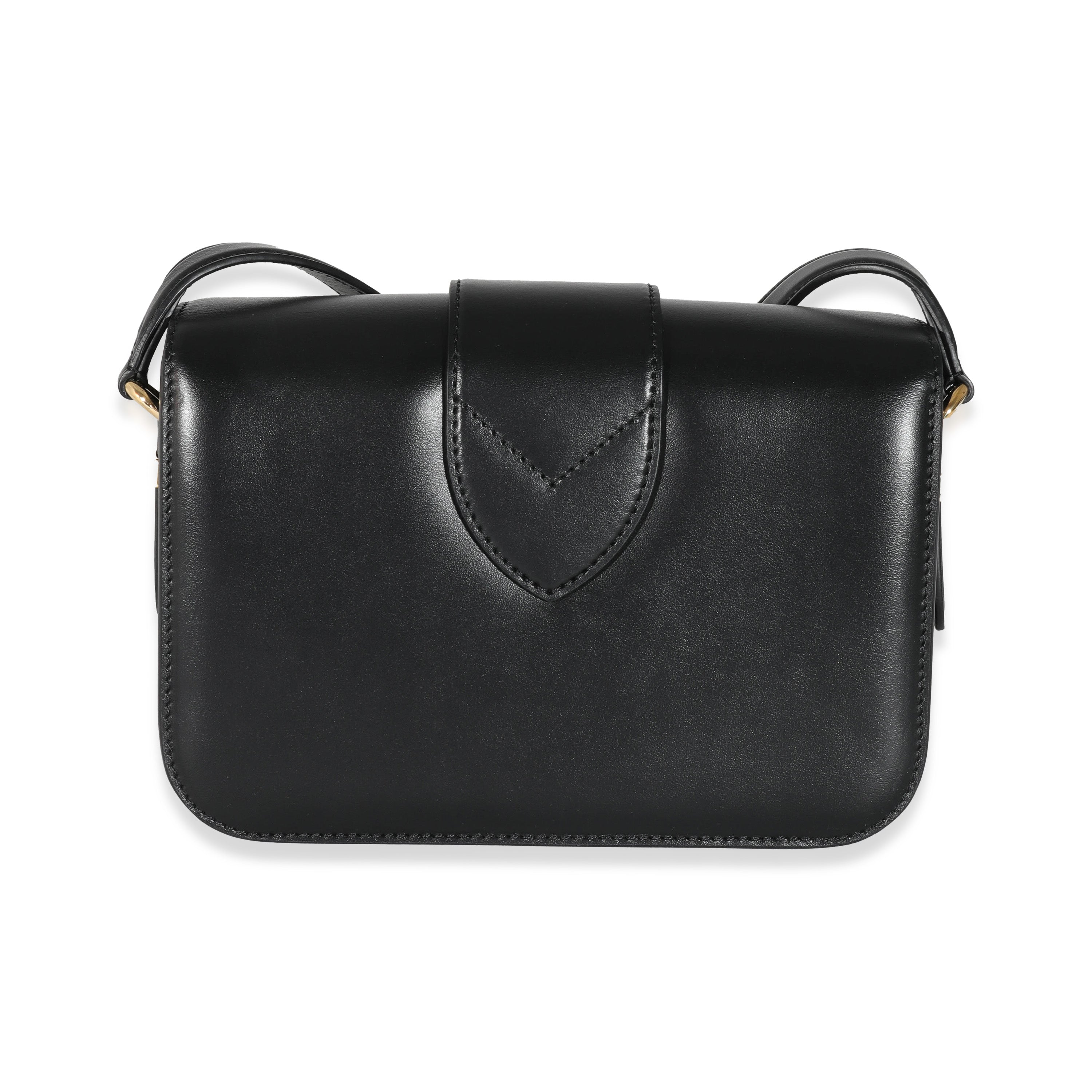Louis Vuitton Louis Vuitton Black Smooth Calfskin LV Pont 9 MM
