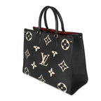 Louis Vuitton Louis Vuitton Black Beige Monogram Giant Empreinte OnTheGo MM