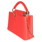 Louis Vuitton Louis Vuitton Tonic Orange Taurillon Capucines BB
