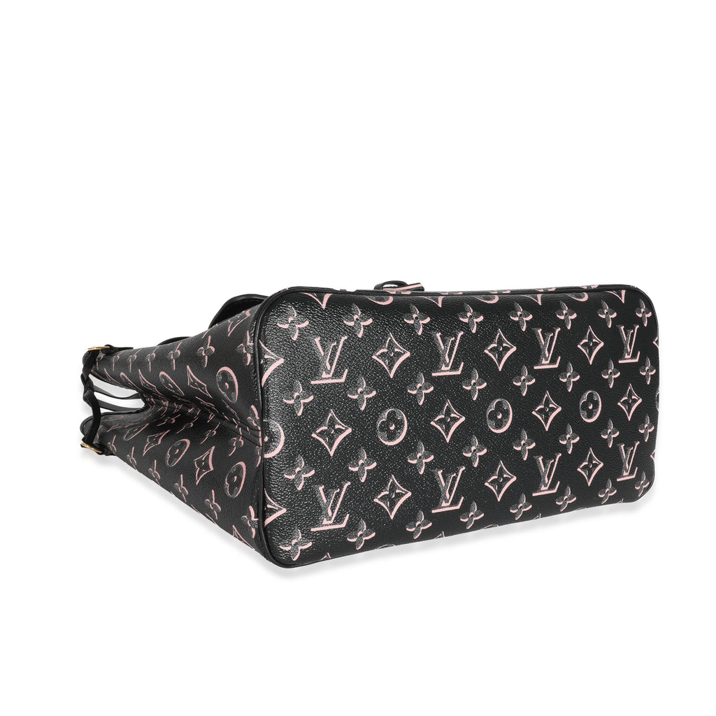 Louis Vuitton Louis Vuitton Black Pink Monogram Canvas Fall For You Neverfull MM