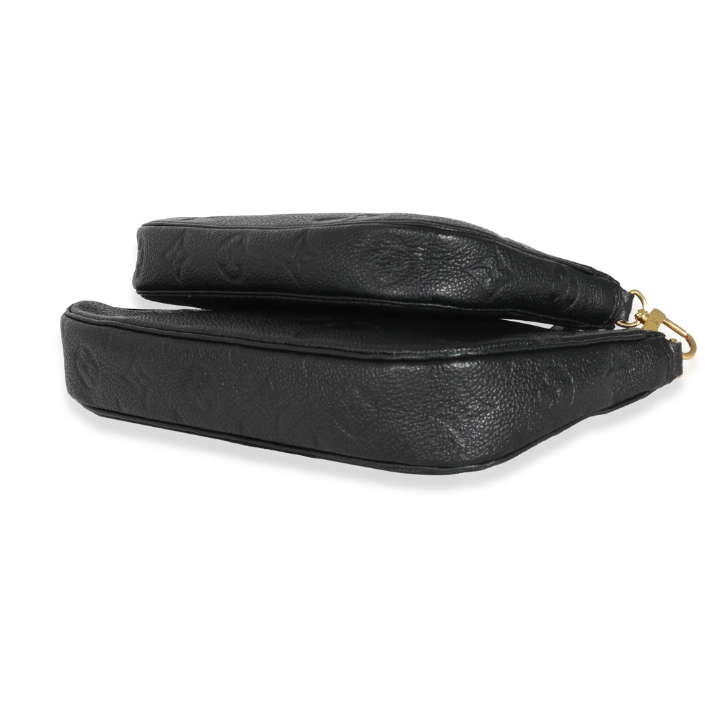 Louis Vuitton Louis Vuitton Black Monogram Empreinte Multi Pochette Accessoires