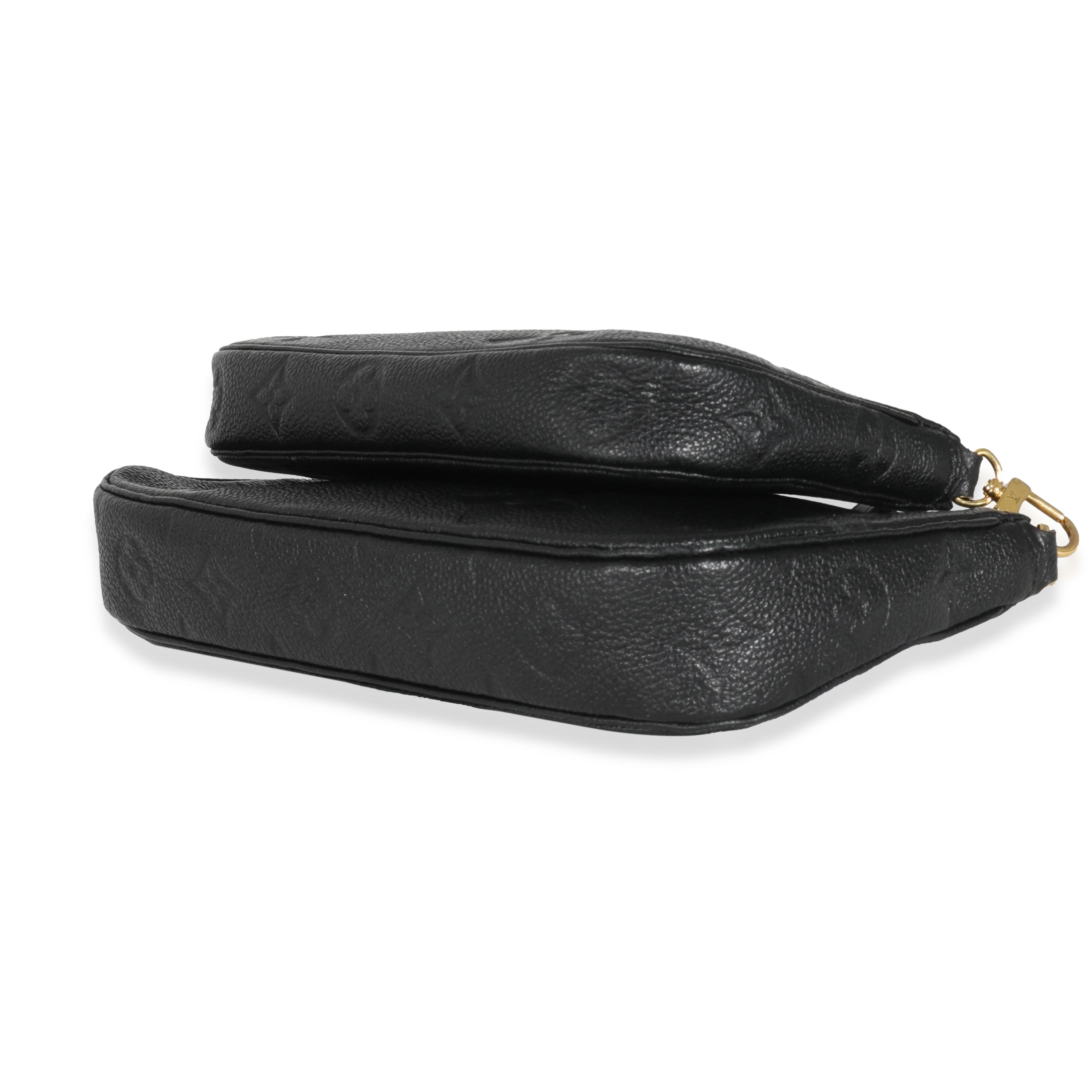 Louis Vuitton Louis Vuitton Black Monogram Empreinte Multi Pochette Accessoires