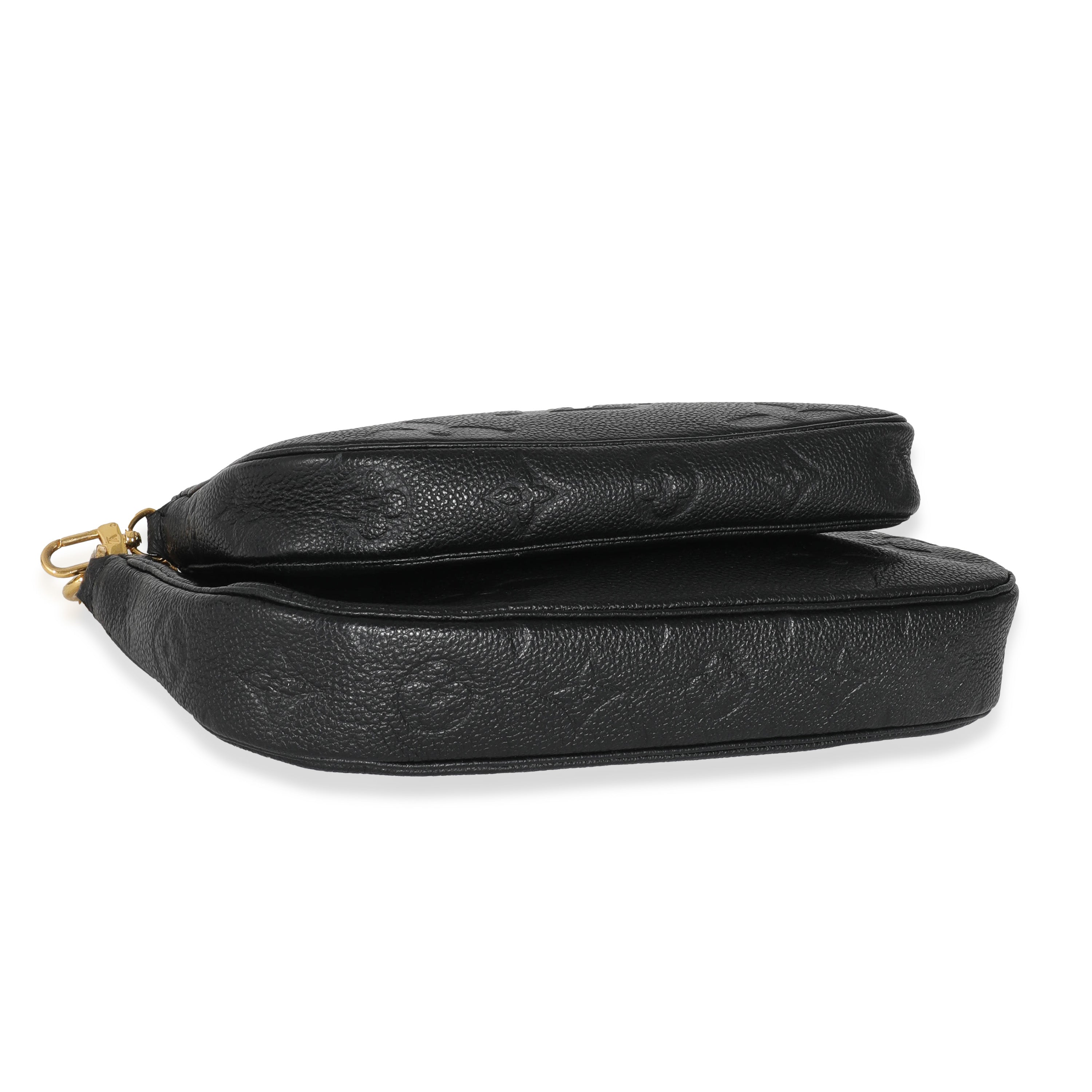 Louis Vuitton Louis Vuitton Black Monogram Empreinte Multi Pochette Accessoires