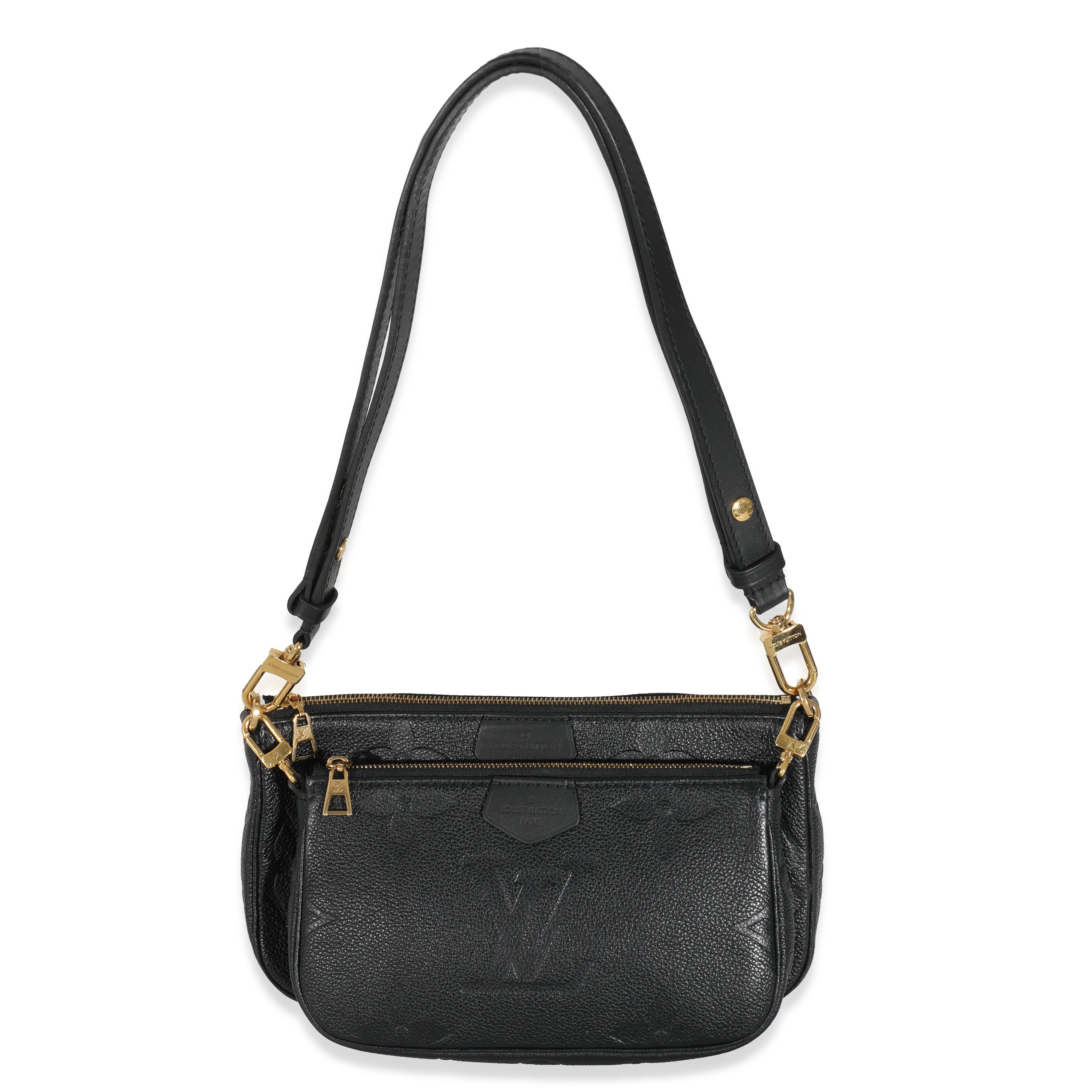 Louis Vuitton Louis Vuitton Black Monogram Empreinte Multi Pochette Accessoires