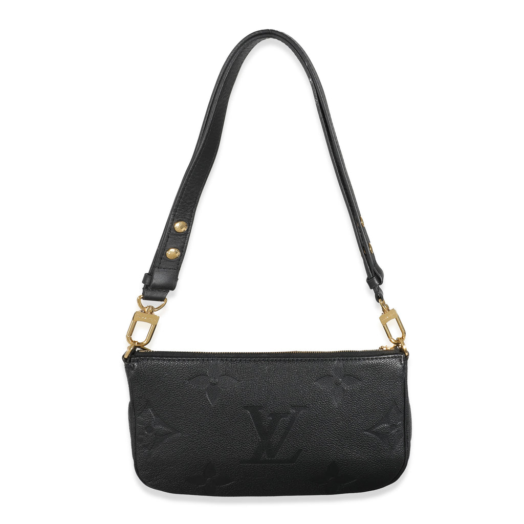 Louis Vuitton Louis Vuitton Black Monogram Empreinte Multi Pochette Accessoires