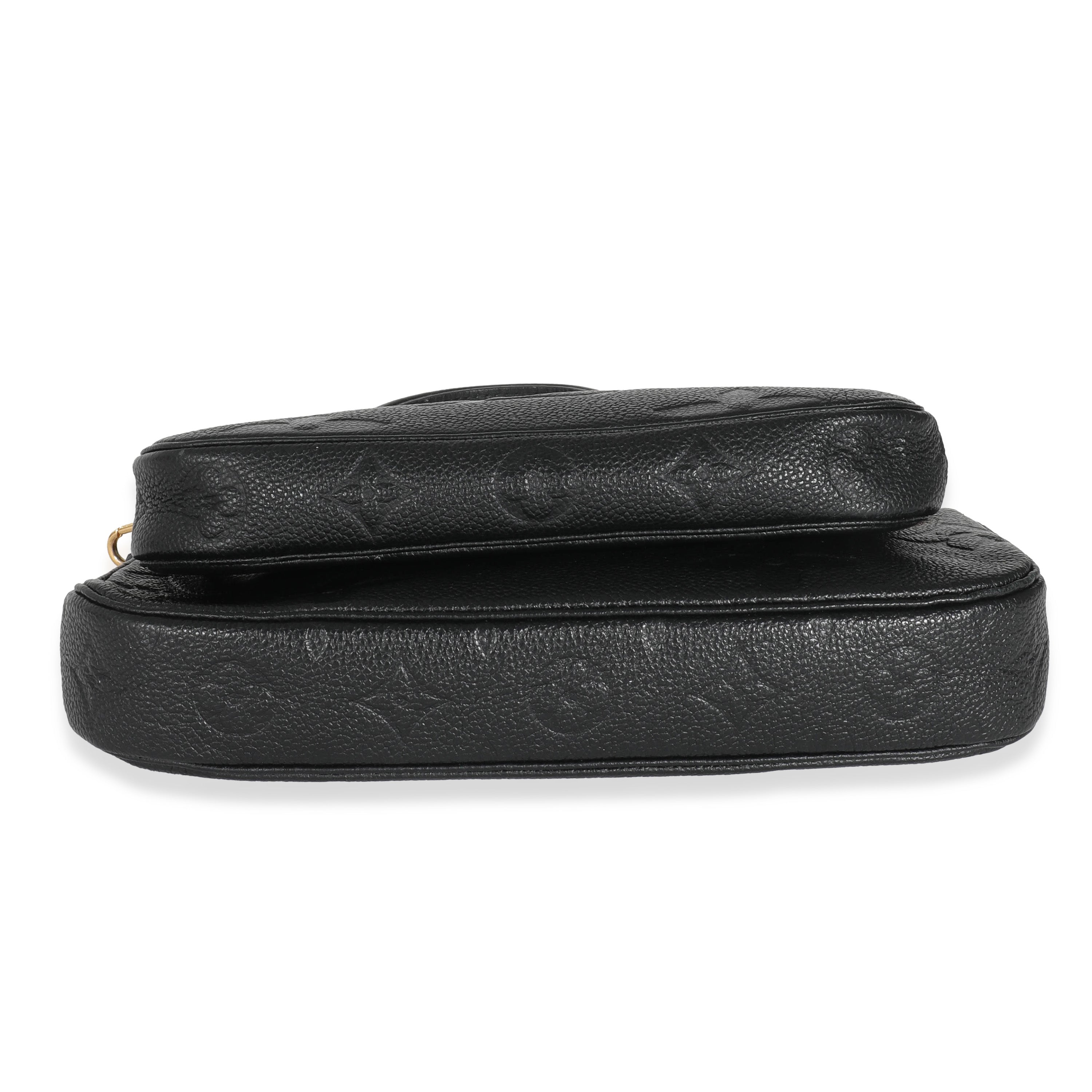 Louis Vuitton Louis Vuitton Black Monogram Empreinte Multi Pochette Accessoires