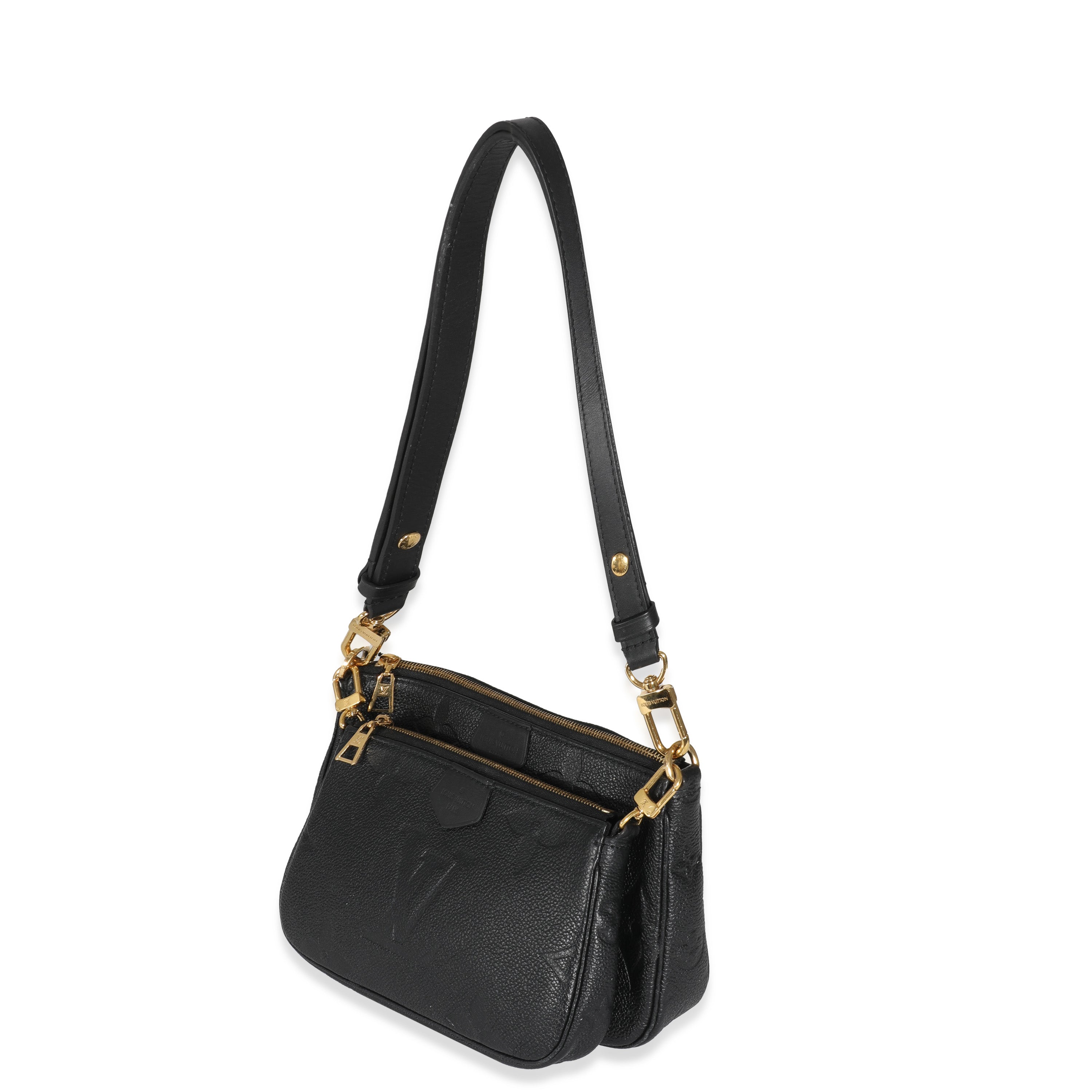 Louis Vuitton Louis Vuitton Black Monogram Empreinte Multi Pochette Accessoires