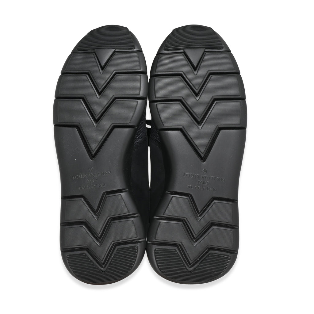 Louis Vuitton Black Damier Nylon Nubuck Fastlane Sneakers